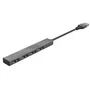 Trust Halyx Hub USB 2.0 de 4 puertos, Aluminio Gris